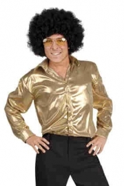 Gouden disco shirt Shiny