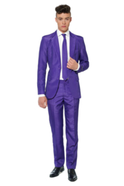 Solid purple suitmeister kostuum
