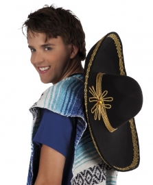 Zwarte sombrero Carlos