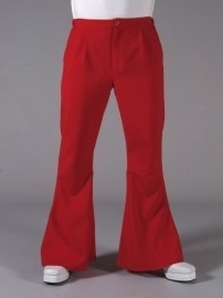 Rode wijde broek / Disco 70`s