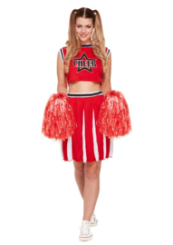 USA cheerleader incl.pom poms