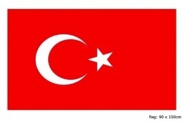 Vlag Turkije 90x150