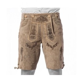 Lichtbruine leren lederhose Vintage