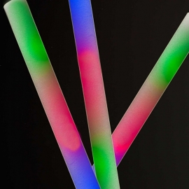 LED Foam sticks multicolor 10 stuks