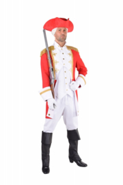 Garde officier kostuum rood