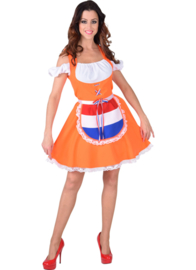 Dirndl jurk oranje