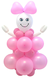 Baby girl DIY balloon kit