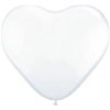 Transparante harten ballonnen 50 stuks