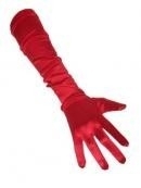 Rode handschoenen lang