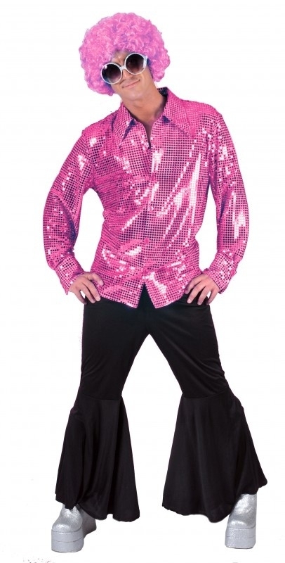 rem Vuilnisbak creëren Roze glitter shirt | Roze Kleding | GOEDKOPE THEMAKLEDING - VERKLEEDKLEDING  - CARNAVALSKLEDING - KOSTUUMS