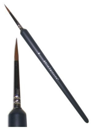 Schmink penseel PXP spits dikke steel nr.2 1,5mm blauw