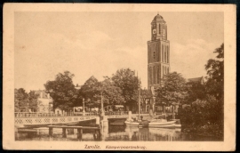 ZWOLLE, Kamperpoortenbrug. Gelopen kaart.