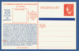 Spoorwegbriefkaart: NS289 c
