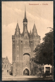 ZWOLLE, Sassenpoort. Gelopen kaart.