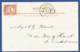 GOUDA, Vischmarkt. Gelopen kaart.