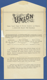 Particulier postblad UNION. Ongebruikt.