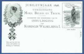 Particulier postwaardestuk 36 B.  JUBILEUMJAAR 1898.