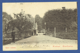 MONNIKENDAM, Weesland. Gelopen kaart.