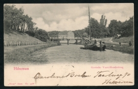 HILVERSUM, Gooische Vaart-Hondenbrug. Gelopen kaart.