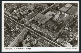 NIJMEGEN, St Canisius College. Ongelopen kaart.
