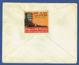 Cover met langebalkstempel 's HERTOGENBOSCH naar Duitsland. Met sluitzegel.