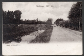 ZETTEN, De Linge. Ongelopen kaart.