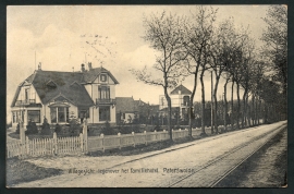 PATERSWOLDE, Villagezicht tegenover het familiehotel. Gelopen kaart.