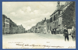 ZALT-BOMMEL, Markt. Gelopen kaart.