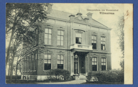 WITMARSUM, Gemeentehuis van Wonseradeel. Gelopen kaart.