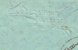 Poste Restante brief 1913. Van ZIERIKZEE naar BLOEMENDAAL en doorgestuurd naar België.