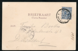 Briefkaart Vrouwen Tentoonstelling 1898, DEN HAAG, Ausstellung Fur Frauen.