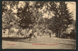 LEEUWARDEN, Spanjaardslaan Buiten vrouwenpoort. Gelopen kaart.