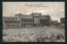 BERGEN aan ZEE (Hollande) Hotel "Nassau-Bergen" (Cote des dunnes). Gelopen kaart.