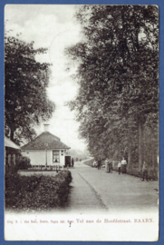 BAARN, Tol aan de Hoofdstraat. Gelopen fotokaart.