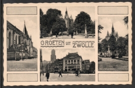 ZWOLLE, Groeten uit Zwolle. Gelopen kaart.
