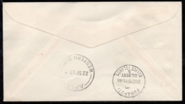 SPECIAL AIR MAIL COOK ISLANDS TO WALLIS ISLAND VIA APIA & PAGO. 1967.