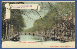 HAARLEM, Nieuwe Gracht. Gelopen kaart.