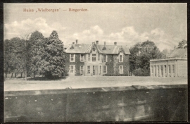 BINGERDEN, Huize Wielbergen. Ongelopen kaart.