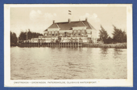 PATERSWOLDE, Omstreken Groningen. Paterswolde, Clubhuis Wwatersport. Ongelopen kaart.