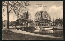 DOETINCHEM, Brug en IJselkade. Gelopen kaart.