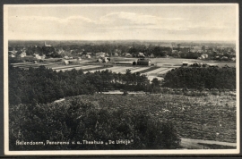 HELLENDOORN, Panorama v.a. Theehuis De Uitkijk. Ongelopen kaart.