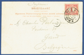 AXEL, Axelsche Costumes (Zeeland). Gelopen kaart.