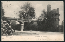 NIJMEGEN, Belvedere en Viaduct. Gelopen kaart.