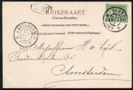 UTRECHT, Trouwzaal. Bezoek van Z.M. Koning Willem III aan Utrecht in 1853. Gelopen kaart.