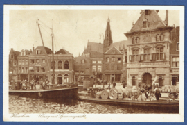 HAARLEM, Waag met Spaarnegezicht. Gelopen kaart.