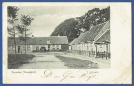 BORSELE, Dorpsplein (Noordzijde). Gelopen kaart.