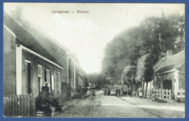 SCHORE, Langstraat. Ongelopen kaart.