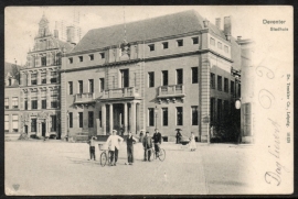 DEVENTER, Stadhuis. Gelopen kaart.