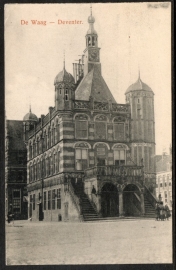 DEVENTER, De Waag. Ongelopen kaart.