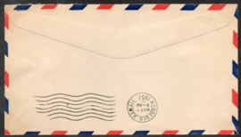 FIRST AIR MAIL SERVICE WAKE. FIRST FLIGHT WAKE ISLAND TO HONOLULU. 1 MEI 1951.